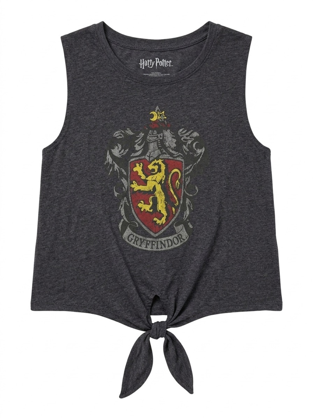 Harry Potter Gryffindor Graphic Tie-Front Muscle Tank Top - Size XL